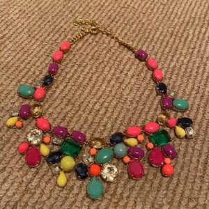 J Crew Gem Statement Necklace